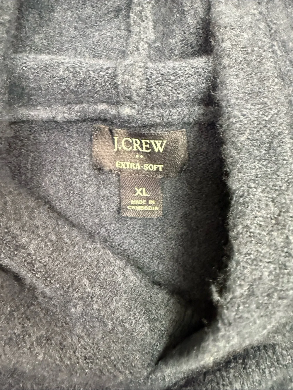 J. Crew Extra Soft Deep Navy V-Neck Pullover Sweater